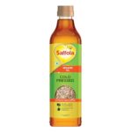 Saffola Cold Pressed Sesame Oil | Unrefined, 0 trans fat, Chemical free | Helps Lower Cholesterol, Goodness of Omega 6 & Authentic Seed Flavour | 1L Pet Bottle