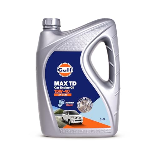 Gulf MAX TD 15W40 API CI-4/SL, ACEA A3/B4|Petrol, Diesel SUV, MUV & Passenger Cars | 4 Wheeler High Performance Engine Oil [3.5 L]