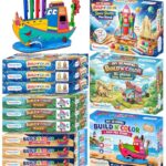 Funvention (Combo of 12) | Birthday Return Gifts |3D Ship, Space Shuttle & Biplane Desk Organizer & Pen Stand | DIY Art & Craft Activity | Build, Paint & Play | Puzzle for Kids Boys & Girls Age 4+