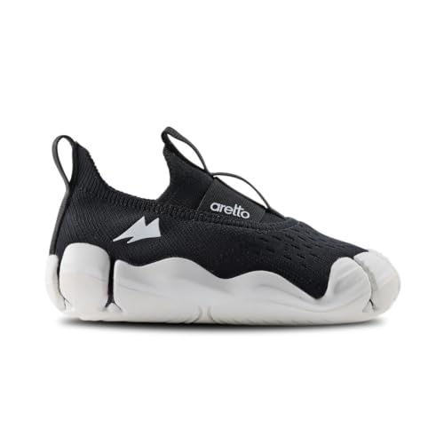 ARETTO Expanding Kids Shoes for Growing Feet – Boys & Girls Footwear, Baby Girl Shoes, Sneakers for Boys, Baby Shoes & Comfortable Shoes for Kids Classic Black