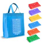 Oytra Foldable Reusable Shopping Bags for Women Compact Grocery Carry Bags Foldable Cloth Tote for Travel Vegetable Market Shopper Bags for Return Gifts (6)