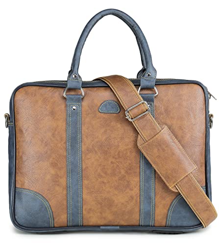 K London Unisex Messenger Bag – Laptop Bag || , Pu Leather Office Bag For | Supports Laptop Upto 15 Inches||Shoulder Bag|| Handle Bag, Multicolor