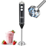 Inalsa 450 W Black Hand Blender(TurboBlend 450W Powerful Motor 2 Speed Control)