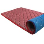 Coir-on Slim Foldable PU Foam 1-inch Single Size Travel Mattress (72X30X1 Inches,Maroon)
