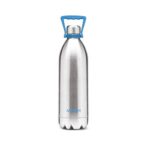Milton Duo DLX 2000 Thermosteel Bottle, 1860 ml Water Bottles, 24 Hours Hot and Cold, Easy to Carry, Easy Grip, Rust Proof, Tea, Coffee, Office, Travel Bottle, Silver