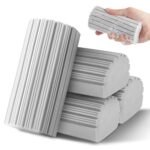 ZHAYAO 4 Pack Damp Clean Duster Sponge, Reusable Sponge Baseboards Cleaner Brush, Duster for Cleaning Blinds, Vents, Glass, Railings, Mirrors,Window Track Grooves and Faucets