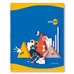 Navneet Youva | Graph Book for Students | Soft Bound | Big Size – 22 cm x 28 cm | 1 Side Graph (1mm) & 1 Side Ruled | 64 Pages | Pack of 3