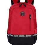 Gear Men/Women Bomber Eco Statet 22 Litre Medium Water Resistant School Bag/College Bag/Standard 3 Compartment Backpack / – Red, Multicolor