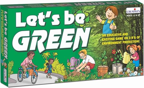 Creative’s Let’s Be Green Environmental Education Board Game, Learn Reduce Reuse Recycle, Waste Segregation & Eco Awareness, Educational Family & Classroom, Memory Learning Game for Kids Age 6+