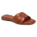 Sukun ASF_101 Women’s Flat Sandals Comfortable Cushioned Footbed, Anti-Slip Outsole, Stylish & Elegant Design for Girls and Ladies