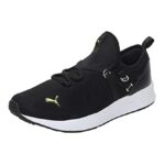 Puma mens Pacer Fire Black / Nrgy Yellow / White Running Shoe – 7 UK (38046904)