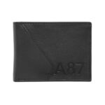Aeropostale Men’s Global Coin Wallet PORUS – Black | Durable Leather | Compact Design & Coin Pocket | Ideal for Gifting