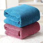 Story@Home 2 x Towels for Bath Large Size 400 GSM Microfiber, Blue & Pink