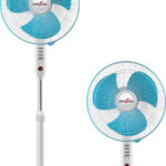 Kenstar Wind Blaze Vector | Adjustable Height | High Speed with 12 Months Warranty 400 mm Pedestal Fan(White, Blue | Pack of 1)