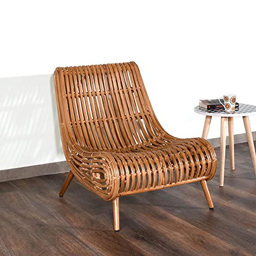 @home By Nilkamal Hampton Arm Chair (Teak), 27.55 * 35.43 * 31.10