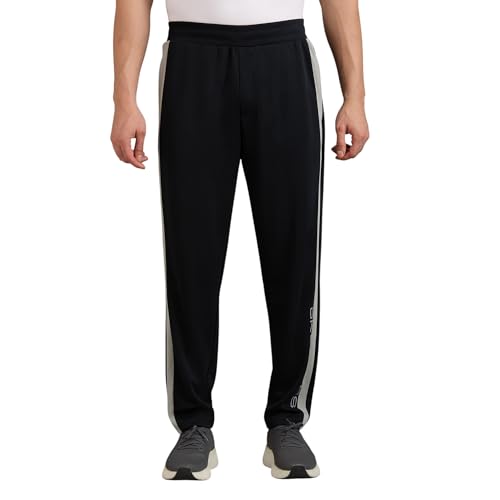 Contrast Cut & SEW Panel Pant (PT0104ID-BLK_S)