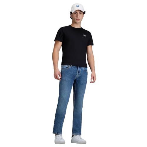 Men’s Blue Slim Mid Rise Jeans