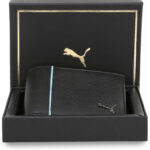 Puma Men & Women Casual Black Genuine Leather Wallet(8 Card Slots)