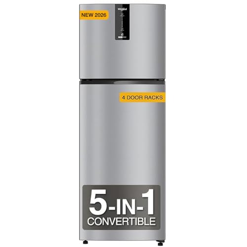 Whirlpool 308 L 3 Star Convertible Frost Free inverter Double Door Refrigerator (IF INV 355 LUNAR STEEL(3S) CONV-Y, 2026 Model)