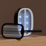 Lifelong 2-in-1 UV Light Mosquito Racket Bat and Mosquito Killer Lamp| 2500V Insect Fly Killer Machine for Home, Kitchen, Bedroom|Bedside Night Trap Lamp