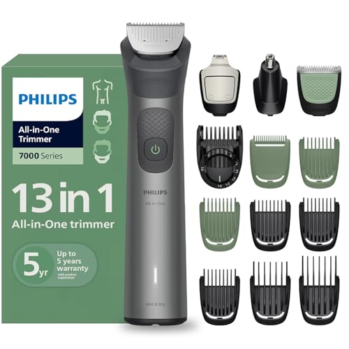 Philips India’s No.1 Men’s Trimmer* | Ultimate Precision | BeardSense Technology- Scans 125x/sec, adapts to density | All-in-One Full body Grooming Kit | 120min runtime | IPX7 | 5yr warranty* | MG7922