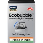 Samsung Smart Choice 8 kg, 5 star, Eco Bubble Tech, Digital Inverter Motor, Soft Closing Door, Fully-Automatic Top Load Washing Machine (WA80BG4441BGTL, Light Gray)