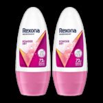 Rexona Powder Dry Underarm Roll On Deodorant Deodorant Roll-on  –  For Women(100 ml, Pack of 2)