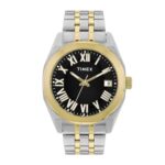 TIMEX Analog Watch for Men with Black Dial & Multicolor Stainless Steel Bracelet Band – Water Resistant Men’s Wrist Watches -TWEG296SMU04