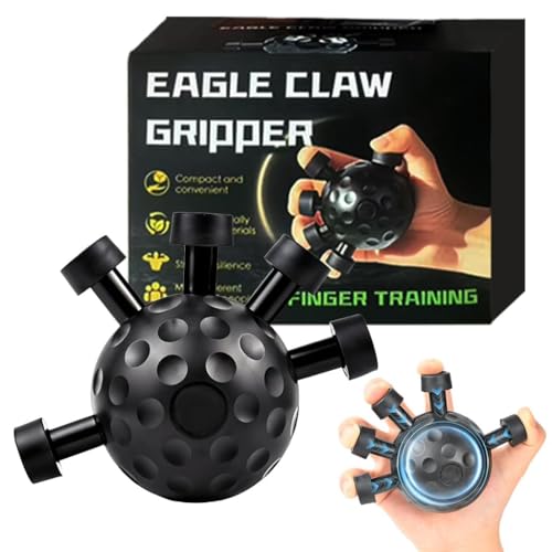 Hand Grip Strengthener Ball – 20-45KG Resistance, Ergonomic Finger Exerciser for Athletes, Climbers, Musicians, Stress Relief, Therapy & Grip Training..1 Psc (Multicolor)