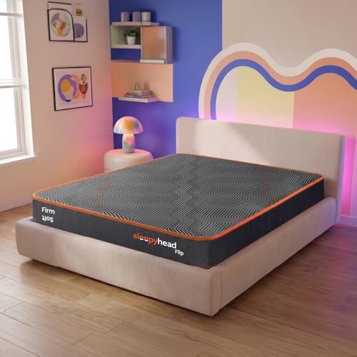 Sleepyhead Flip Designed by Duroflex – Premium Dual Sided High Density Foam Queen Bed Mattress with Firm & Medium Soft Sides |7 Years Warranty |5 Inch Queen Size Bed Mattress (78x60x5)