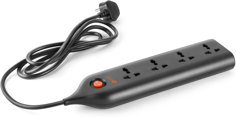 Orient Electric 4 Way Extension Board – Black NP 2 Mtr. 4 Socket Extension Boards(Black, 2 m)
