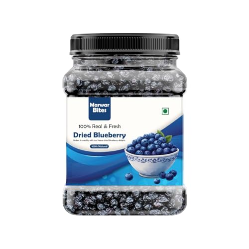 MarwarBites Premium Dried Blueberries | Naturally Sweet & Delicious | Rich in Antioxidants & Fiber | Healthy Snack & Baking Ingredient