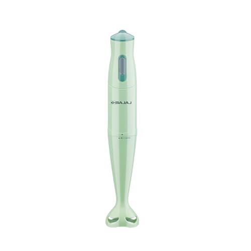 Bajaj HB-20 Silent 300W Hand Blender | Detachable Abs Blender Stem | Penta Flow Breaker | Easy Click Fit Locking | 2 Yr Warranty 【Green】