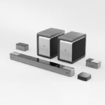 GOVO Gosurround 1000 Pro Dolby Atmos Wireless Satellite 750 W Bluetooth Soundbar(Platinum Silver, 5.2.4 Channel)