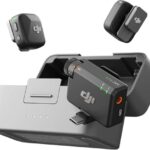 DJI Mic Mini (2 Transmitters + 1 Receiver + Charging Cradle), Ultra Light, Detailed Audio, 48 Hours Use, Noise Cancelling, Auto Limit, Wireless Microphone/iPhone/Android, Vlog, Streaming
