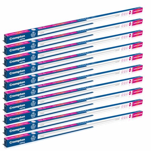 Crompton Laser Ray Maxx Pro 30W LED Batten | Energy Efficient Batten for Home | Warm White | Pack of 10