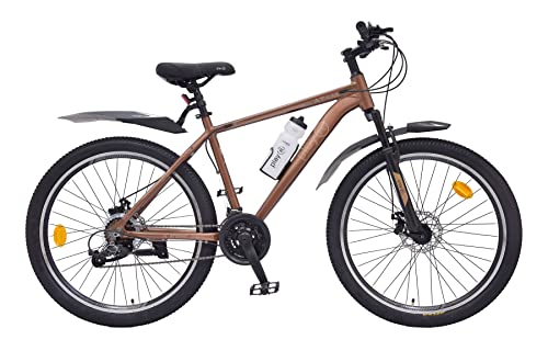 playR Atom 27.5 Inch – Alloy 21 Speed – Front Wheel Shock Abs, Front & Rear Disc Brakes, Durable, Heavy Duty City & Outdoor Cycle for Men & Women All Season