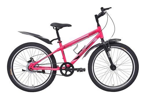 playR BFF Cycle 24 Inch – Fat Tyre Single Speed Bicycle with Front Wheel Suspension, Front & Rear Disc Brakes, Durable City & Outdoor Adventure Bike for Men & Women All Season