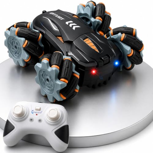 GRAPHENE 4X4 Remote Control Drift Stunt Car 4WD Racing Fall Resistant RC Car 360° Rotating Dual Sided Climbing High-Speed Tumbling Cross-Country Battle Off Road Rechargeable Adults Boy Girl