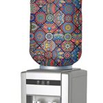 Cortina Damask Print Water Dispenser Bottle Can Cover | Can Protector | Elastic Closure | Polyester Material | Environmental Friendly | Digital Print | 45cm x 42cm x 43cm | 20 Liters | Grey 2