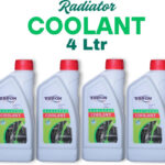 EBRON Coolant Water for Cars, Best Engine Coolant Liquid for Summer, Car & Bike, 4L Coolant Green(1 L, Pack of 4)