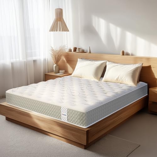 Florance Pincore Latex Mattress with 7-Zone ErgoContour Foam, Medium-Firm, Pressure Relief, Oeko Tex Certified Fabric, King Size Mattress with 3 Layer Construction, 10-Year Warranty, 78x72x6 Inches
