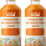 Nutrabud Sea Buckthorn Juice – Sourced From Ladakh – Rich in Omega-3,6,7,9 & Vitamin-C(2 x 500 ml)