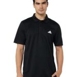Adidas Men Polyester Tr-ES Polo, Training Polo Shirts, Black, X-Small