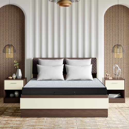 Interio by Godrej Aqmatic Pocket Queen Bed Spring Mattress (75 x 60 x 6 Inches), 1-Year Warranty, Pocket Spring
