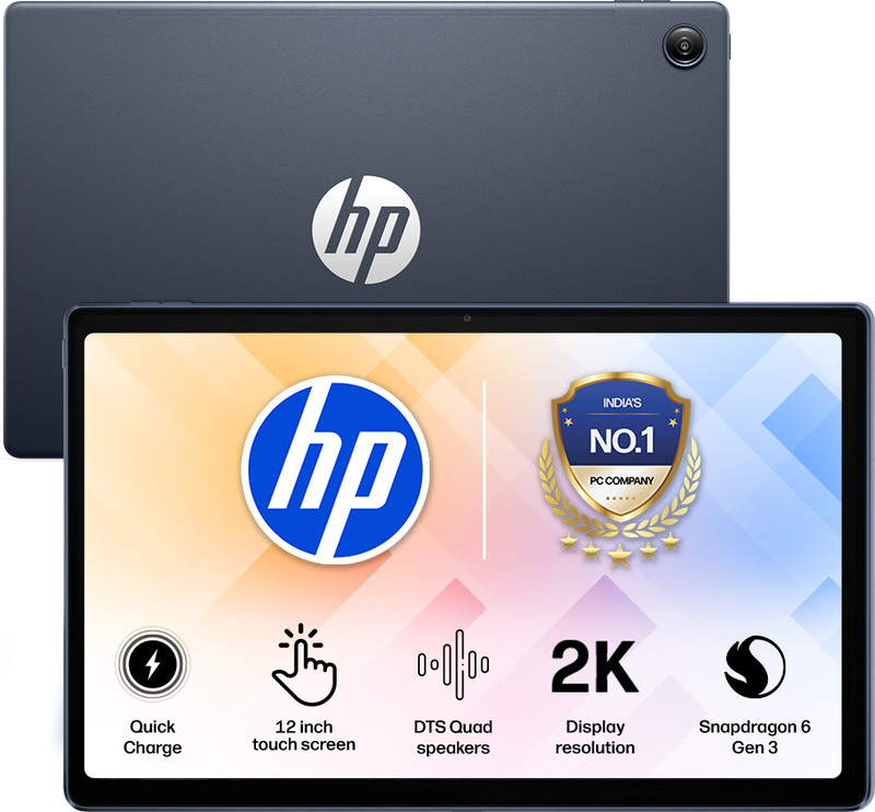 HP Omnipad 12 8 GB RAM 256 GB ROM 12 inch with Wi-Fi Only Qualcomm Snapdragon SM6475Q Hexa Core Tablet (Denim Blue)
