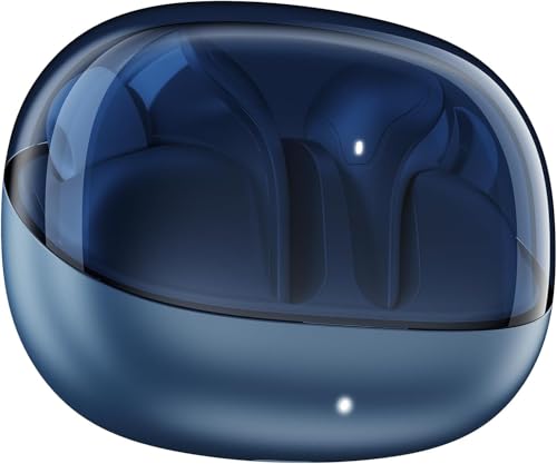 boAt Airdopes 311 Pro, 50H Battery, Fast Charge,ENx Tech, Transparent LID, Low Latency,Stream Ad Free Music via App Support, Bluetooth Earbuds, TWS Ear Buds Wireless Earphones with mic (Dark Blue)