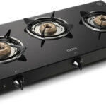 Glen Rapid LPG Gas Stove 3 Burner 2 years warranty ISI Certified Glass Automatic Gas Stove(3 Burners)