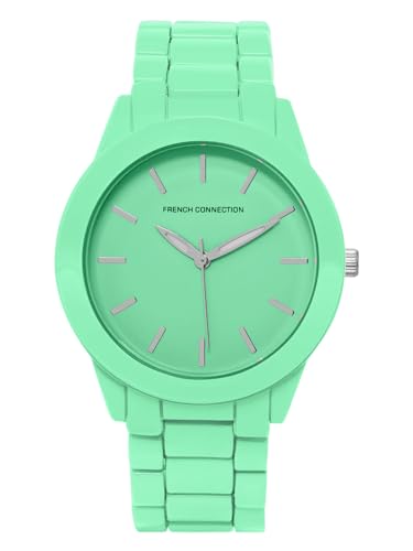 French Connection Hue Green Round Dial Womens Analogue Watch FCS04GR