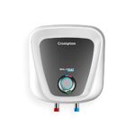 Crompton Solarium Care 10-L 5 Star Storage Water Heater (Geyser) with Rust Proof Plastic Body (White),Free Installation, Free Pipe.